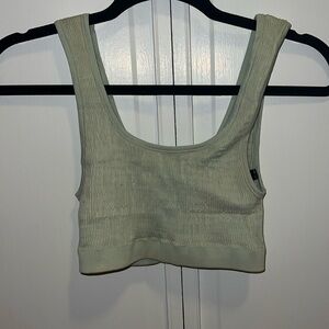 Light green crop top